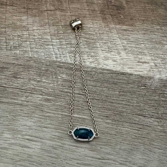 Kendra Scott Gold-Tone Bracelet with Deep Blue Stone - Picture 1 of 7